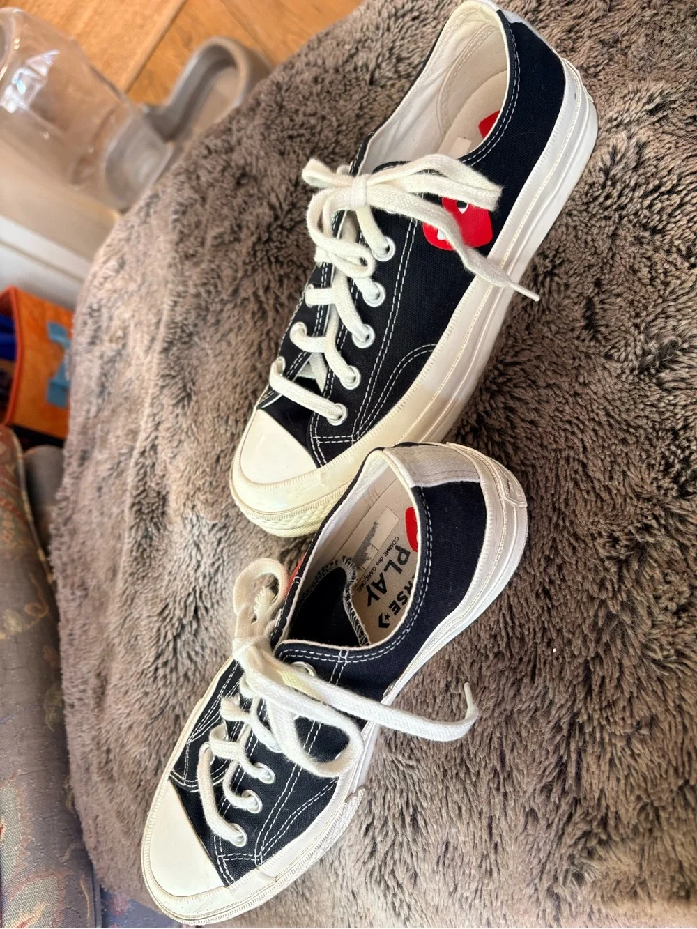 Converse x Comme des Garçons PLAY Chuck 70 Ox CDG Heart Black M6 W8